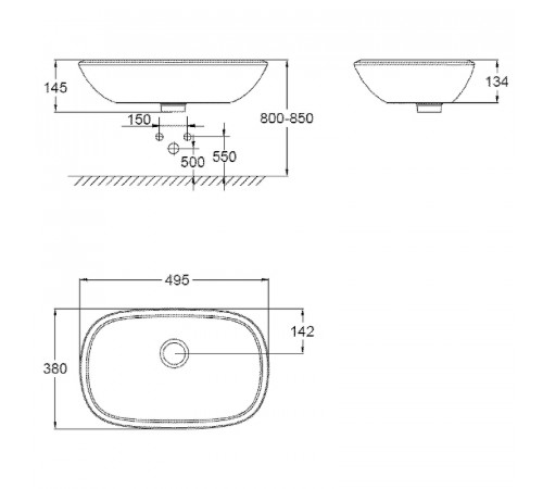 Раковина-чаша Grohe Eurostyle 50 39216000 Альпин-белый