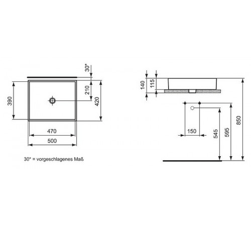 Раковина-чаша Ideal Standard Strada 50 K077601 Euro White