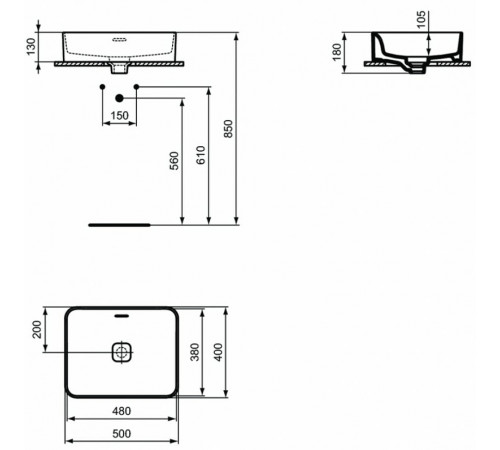 Раковина-чаша Ideal Standard Strada II Vessel  50 T296501 Euro White