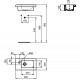 Раковина Ideal Standard Connect Space 45 L E136201 Euro White