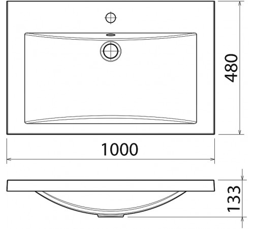 Раковина Florentina Анита 100 10.150.01000.001 Белая