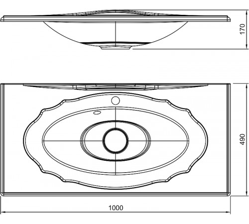 Раковина Florentina Гармония 100 10.030.01000.001 Белая