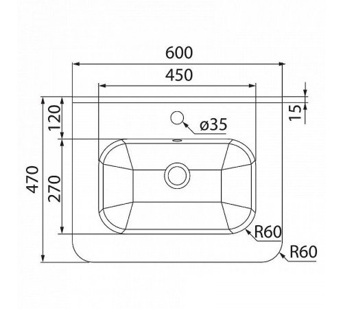 Раковина Iddis IDDIS 60 0106000i28 Белая