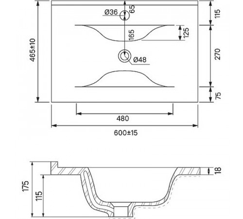 Раковина Iddis 60 0136000i28 Белая