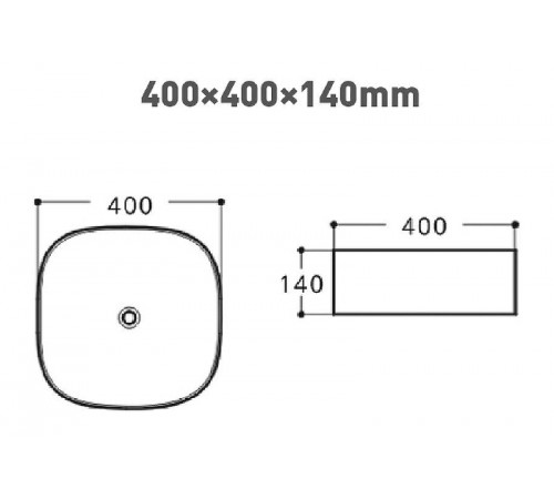 Раковина-чаша Aquanet Trend-1-MB 40 273684 Черная матовая