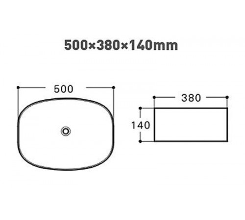 Раковина-чаша Aquanet Fine-1-MB 50 273682 Черная матовая