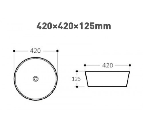 Раковина-чаша Aquanet Smart-1 42 273685 Белая