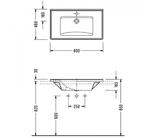 Раковина Serel 80 3035 Белая