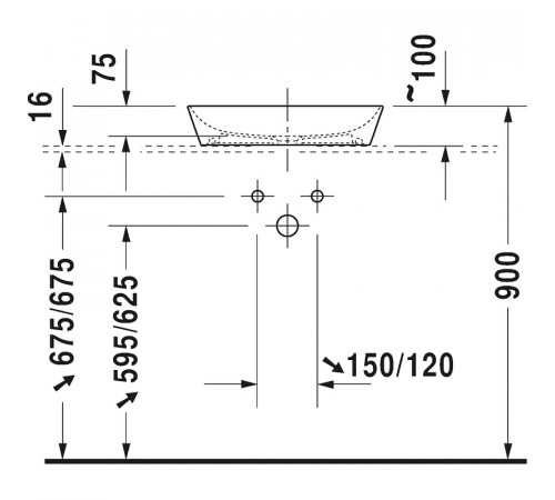 Раковина-чаша Duravit Cape-Cod 50 2339500000 Белая глянцевая