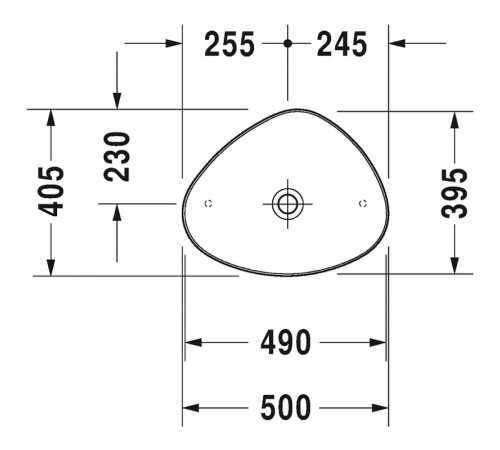 Раковина-чаша Duravit Cape-Cod 50 2339500000 Белая глянцевая