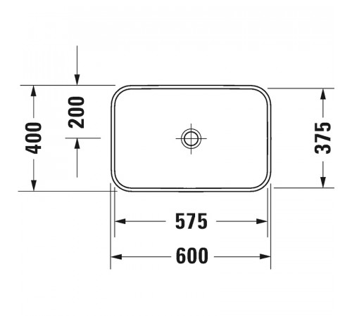 Раковина Duravit Happy D 2 Plus 60 2359601300 Антрацит матовый