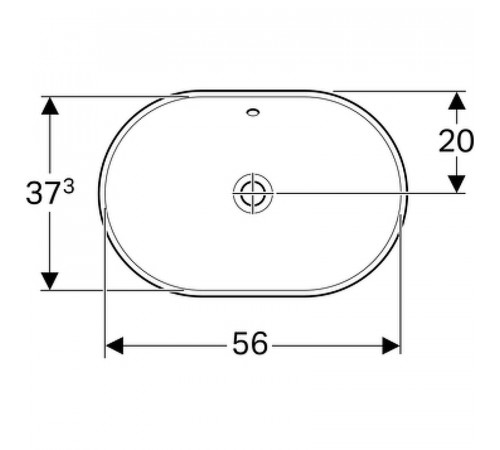 Раковина Geberit VariForm 60 500.728.01.2 Белая