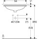 Раковина Geberit VariForm  50 500.764.01.2 Белая