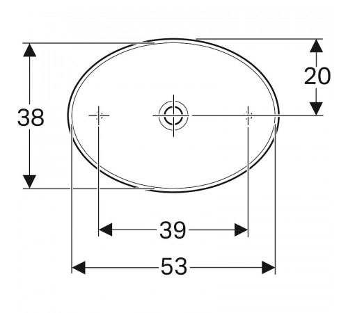 Раковина-чаша Geberit VariForm  55 500.771.01.2 Белая