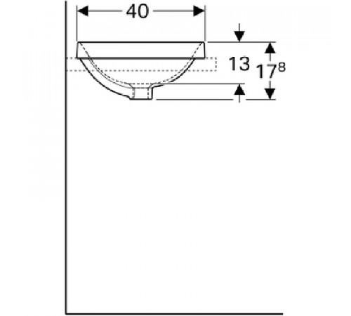 Раковина Geberit VariForm 55 500.736.01.2 Белая