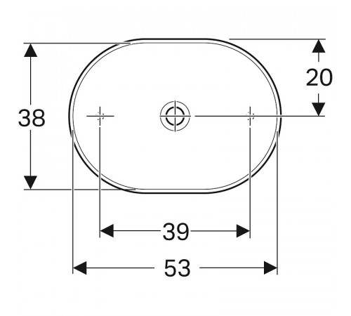 Раковина-чаша Geberit VariForm 55 500.774.01.2 Белая