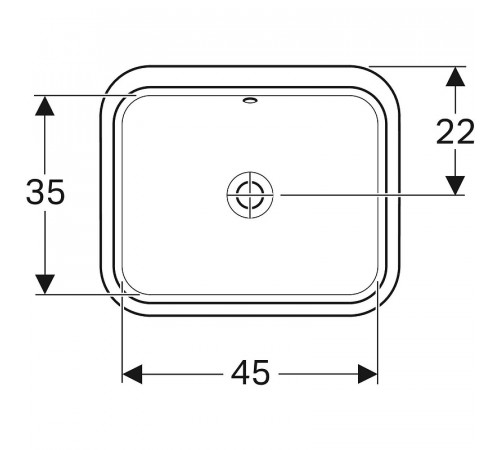 Раковина Geberit VariForm 53 500.760.01.2 Белая