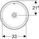 Раковина Geberit VariForm 40 500.744.01.2 Белая