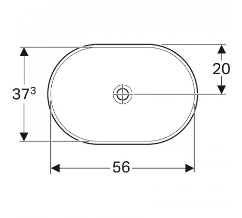 Раковина Geberit VariForm 60 500.730.01.2 Белая