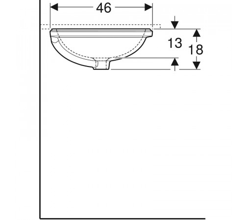 Раковина Geberit VariForm 500.752.01.2 Белая