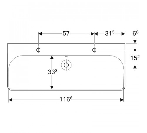 Раковина Geberit Smyle Square 120 500.253.01.1 Белая