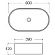 Раковина-чаша Aqueduto Espiral 60 ESP0210 Белая глянцевая