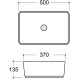 Раковина-чаша Aqueduto Espiral 50 ESP0430 Серая матовая