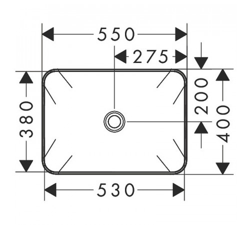 Раковина-чаша Hansgrohe Xuniva Q 55 60168450 Белая