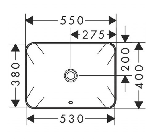 Раковина Hansgrohe Xuniva Q 55 60158450 Белая