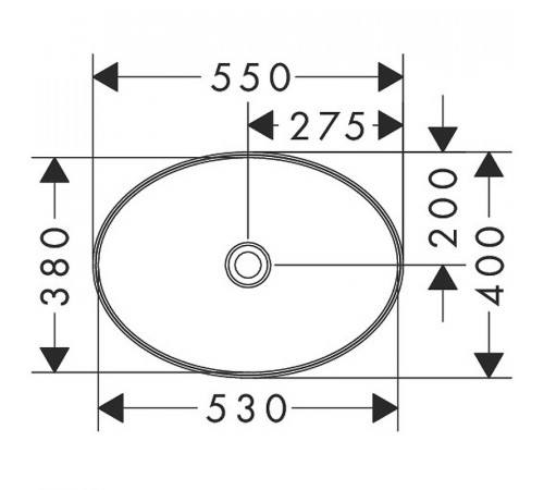 Раковина-чаша Hansgrohe Xuniva D 55 60165450 Белая