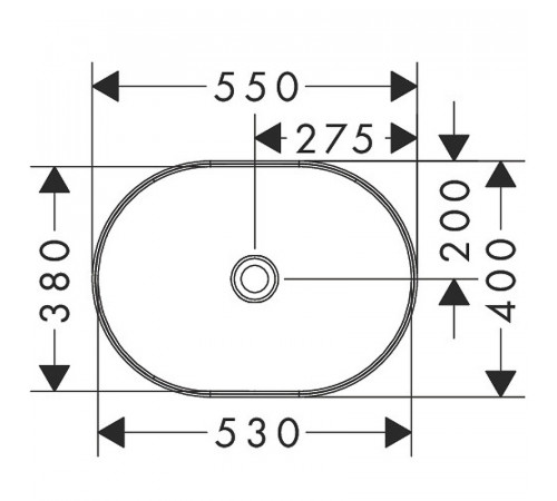 Раковина-чаша Hansgrohe Xuniva U 55 60166450 Белая