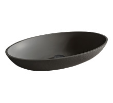 Раковина-чаша Acquabella On-Top 58 Oval Slate Negro Черная
