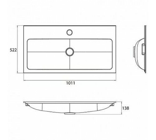 Раковина Emco Vanity Units 100 9577 114 31 Белая