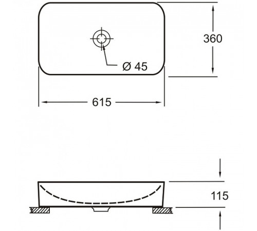 Раковина-чаша Pestan Fluenta Round Washbasin 62 40008299 Белая