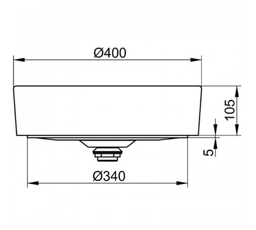 Раковина-чаша Keuco Stageline 40 32880570400 Черная