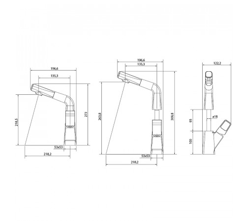 Смеситель для кухни Lemark Soul LM6008BL Черный