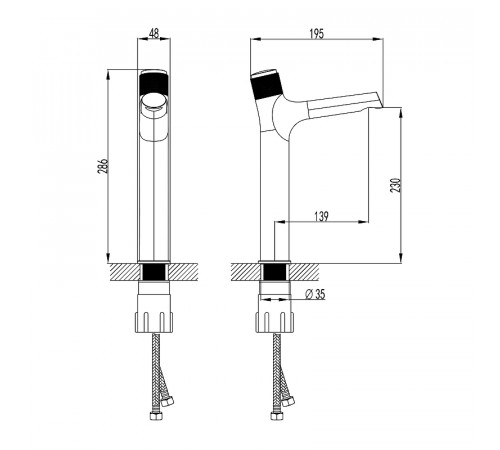 Смеситель для раковины Lemark Project LM4679C Хром