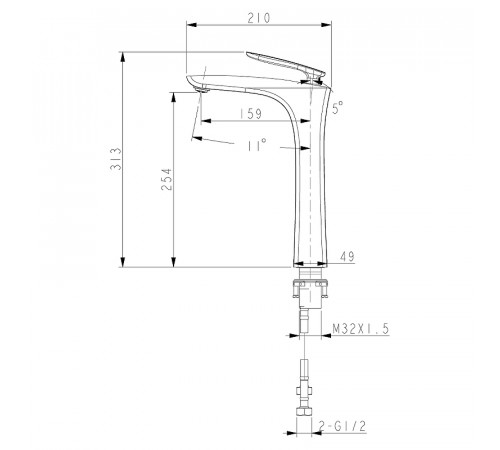 Смеситель для раковины Lemark Bellario LM6809C Хром