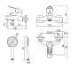 Смеситель для ванны Lemark Luna LM4134C Хром