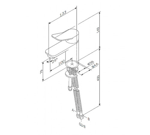 Смеситель для раковины AM.PM X-Joy F85A02100 Хром