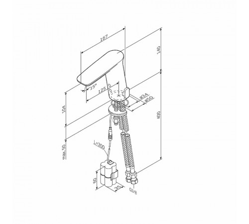 Смеситель для раковины AM.PM Inspire V2.0 F50A02322 Черный матовый