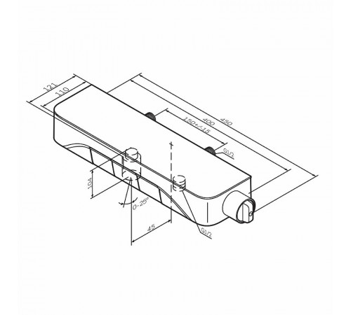 Смеситель для ванны AM.PM Func F8F10522 Черный матовый