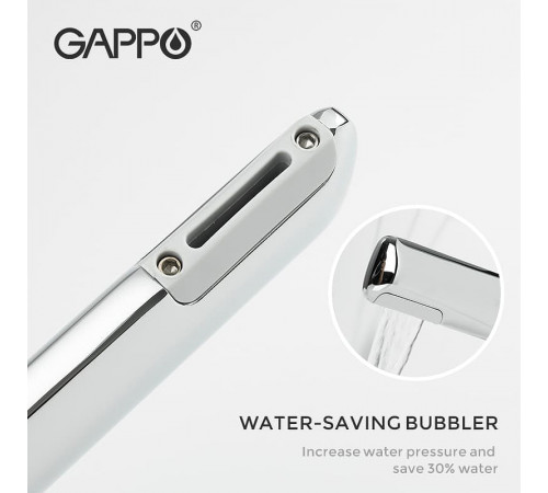 Смеситель для раковины Gappo G1052-80 Хром