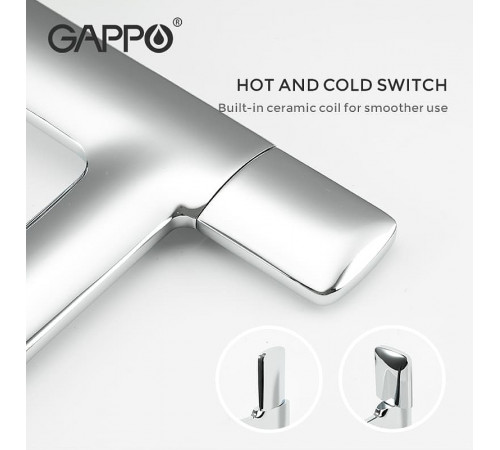 Смеситель для раковины Gappo G1052-80 Хром