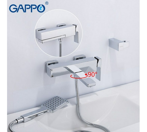 Смеситель для ванны Gappo G18 G3218 Хром