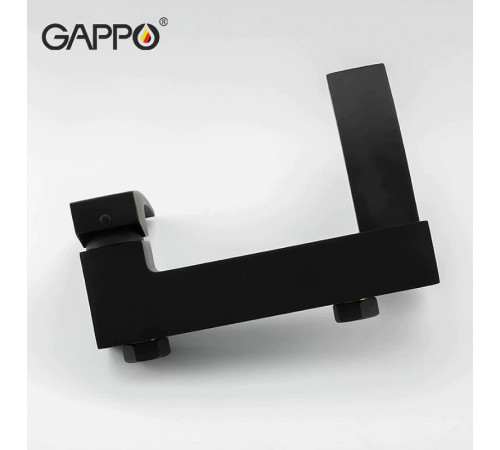 Смеситель для ванны Gappo G07-6 G3207-6 Черный матовый