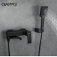 Смеситель для ванны Gappo G07-6 G3207-6 Черный матовый