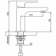 Смеситель для раковины Gappo G48 G1048 Белый Хром