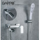 Смеситель для ванны Gappo G48 G3248-8 Белый Хром