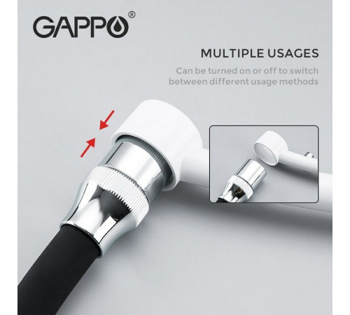 Смеситель для кухни Gappo G48 G4348 Белый Черный